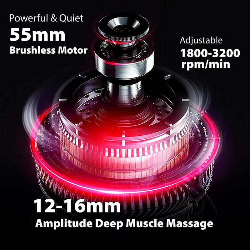 Massage Gun Deep Body Massager for Muscle Pain Relief Exercising Body and Relaxation Slimming Shaping Massager